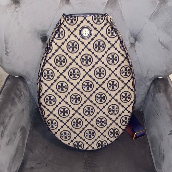 Tory Burch T Monogram Jacquard Tennis Bag - Picture 1 of 7
